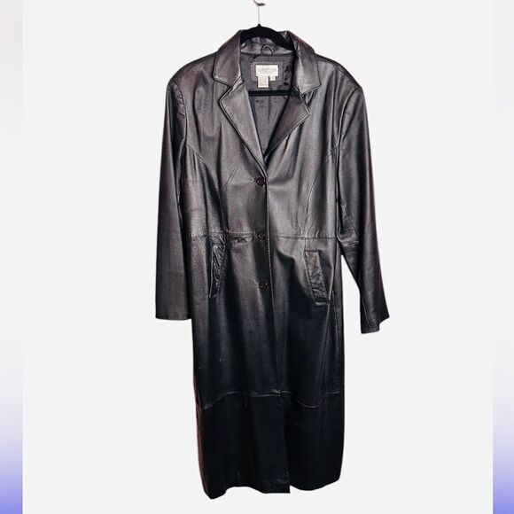 Newport News Leather Coat - Picture 2 of 7